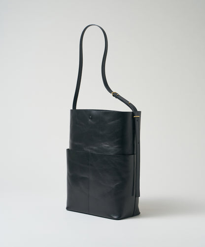《Limited 5%》Sleek Path Cargo - Black / cowhide Aperto