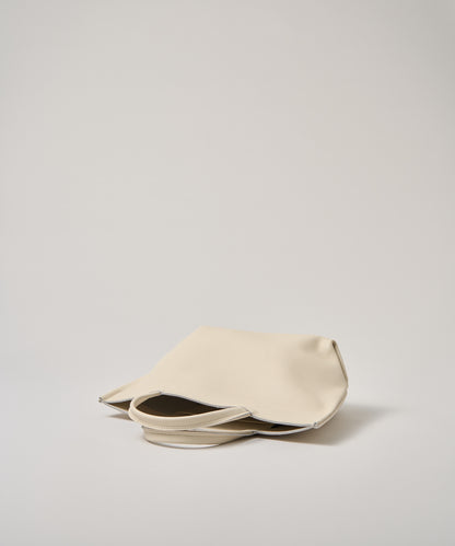 #52b/ Lunch bag S (ivory) / cowhide "VALENCIA"