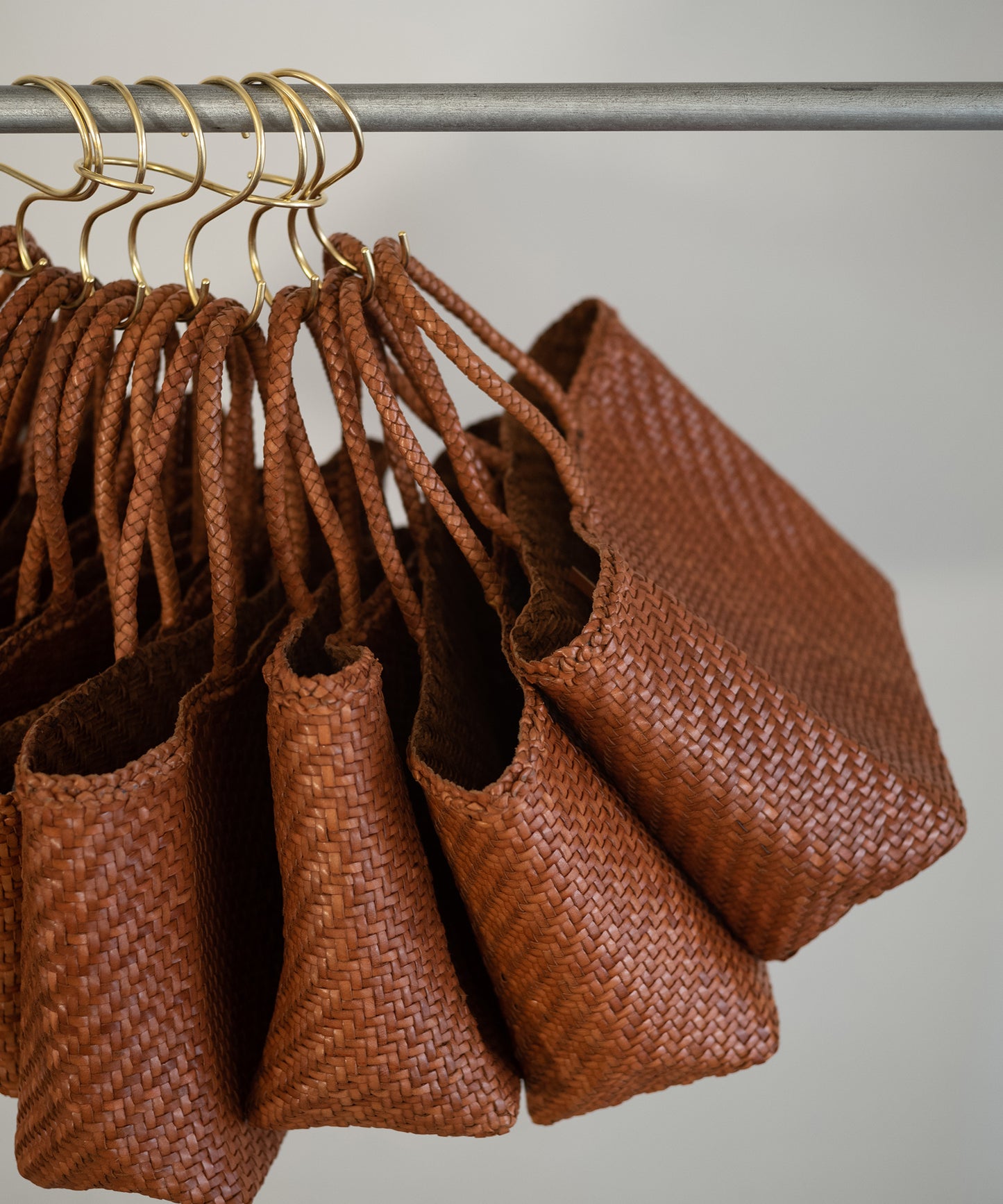 Mercado tote bag - Vintage tan / cowhide Buffalo mesh