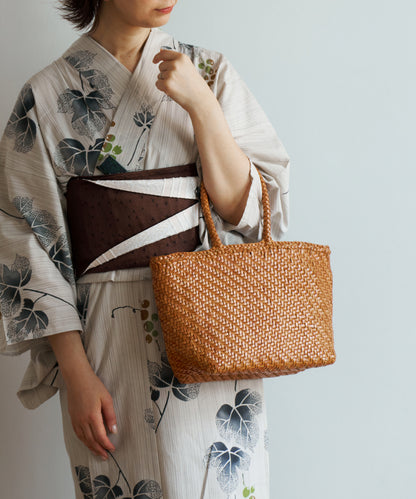 Mercado tote bag - Vintage tan / Buffalo mesh