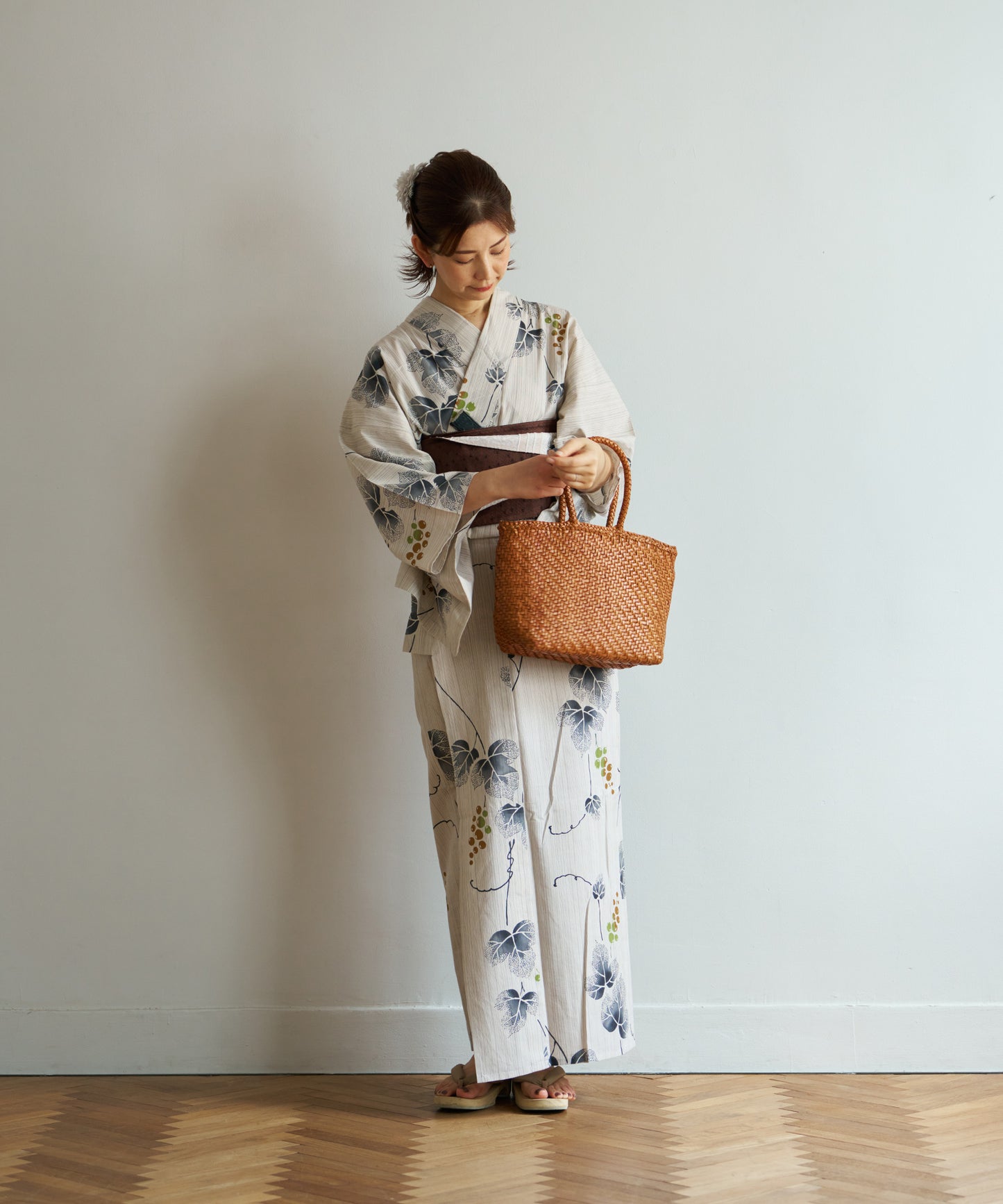 Mercado tote bag - Vintage tan / Buffalo mesh