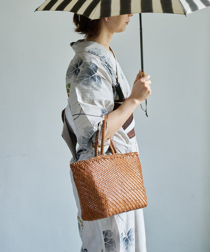 Mercado tote bag - Vintage tan / Buffalo mesh