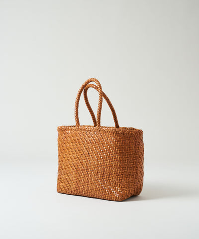 #57/ Mercado 手提包（复古棕褐色）/ 牛皮“BUFFALO MESH” 