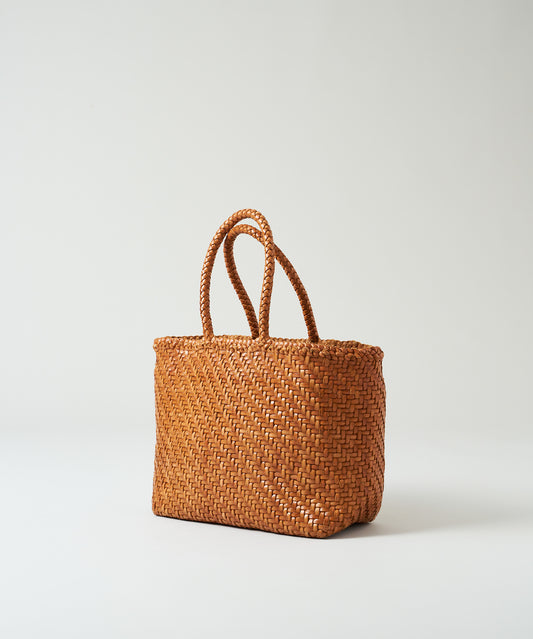 Mercado tote bag - Vintage tan / cowhide Buffalo mesh
