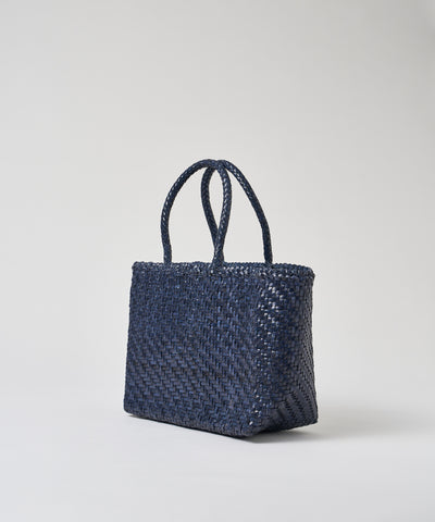 #57/ Mercado 手提包 (经典海军蓝) / 牛皮“BUFFALO MESH” 