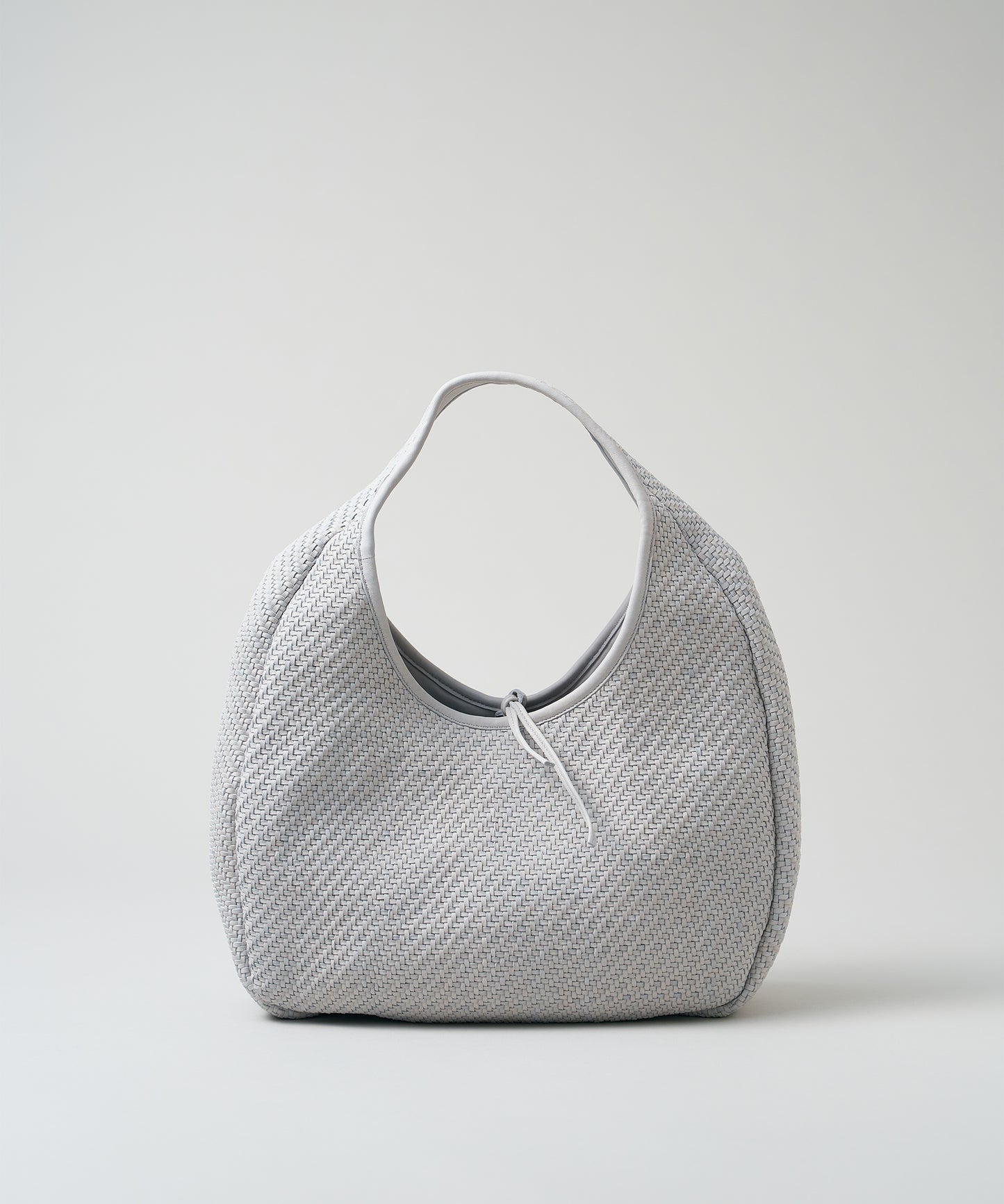 Circle Basket - mist gray / sheepskin Sheep mesh