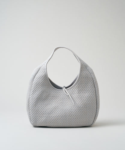 Circle Basket - mist gray / sheepskin Sheep mesh