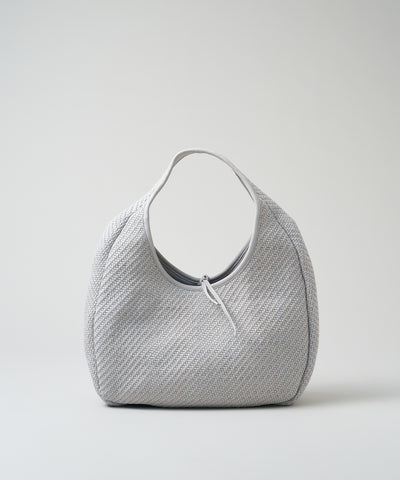 Circle Basket - mist gray / sheepskin Sheep mesh