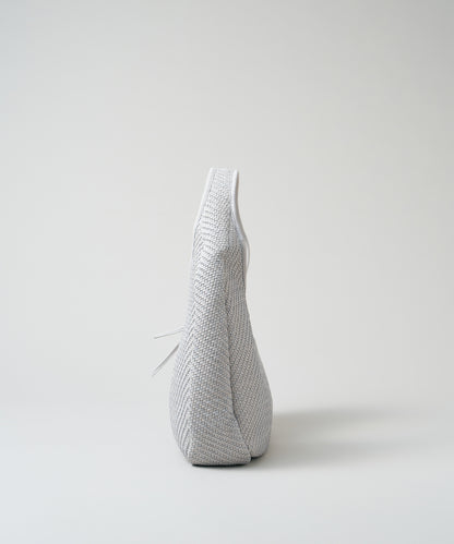 Circle Basket - mist gray / sheepskin Sheep mesh