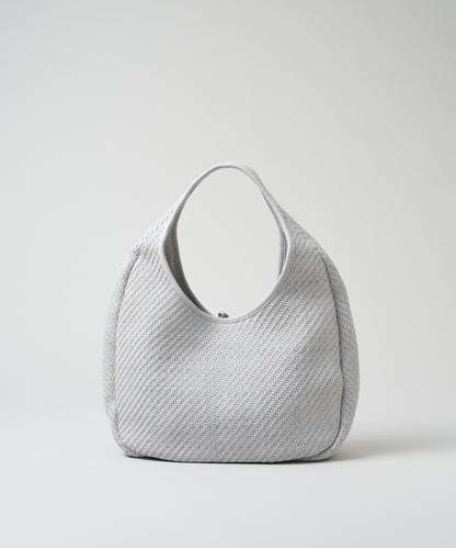 Circle Basket - mist gray / sheepskin Sheep mesh