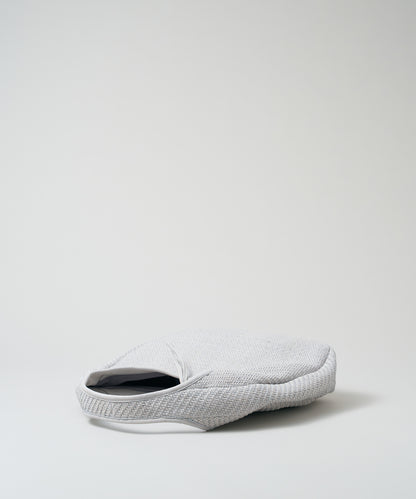 Circle Basket - mist gray / sheepskin Sheep mesh