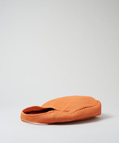 Circle Basket - orange / sheepskin Sheep mesh