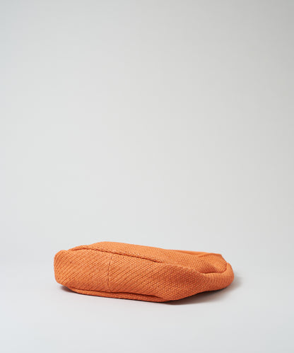 Circle Basket - orange / sheepskin Sheep mesh