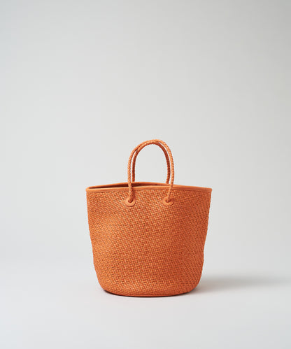 Basket - orange / sheepskin Sheep mesh