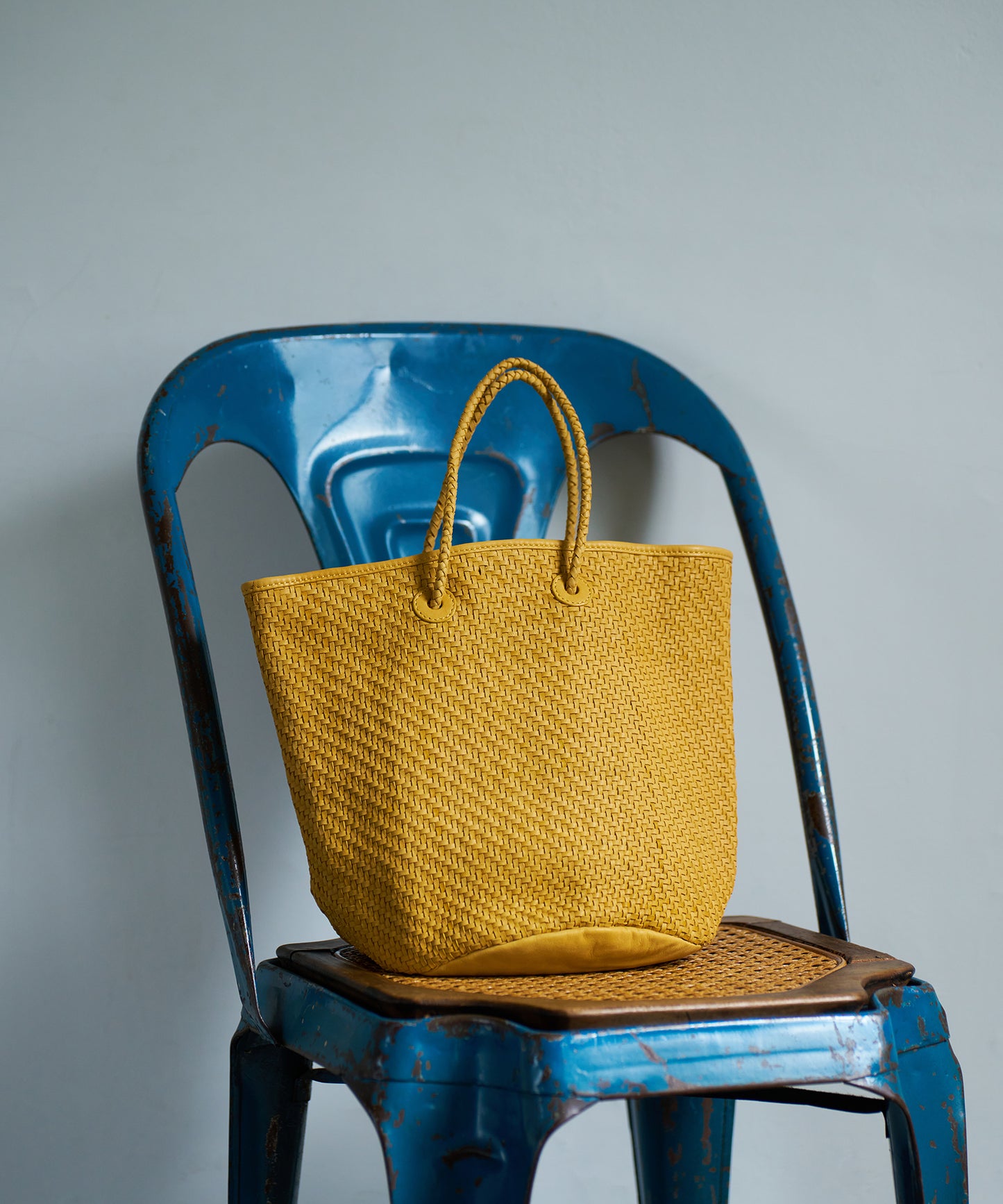 #60/ 籃子（芥末黃）/ 羊皮“SHEEP MESH” 