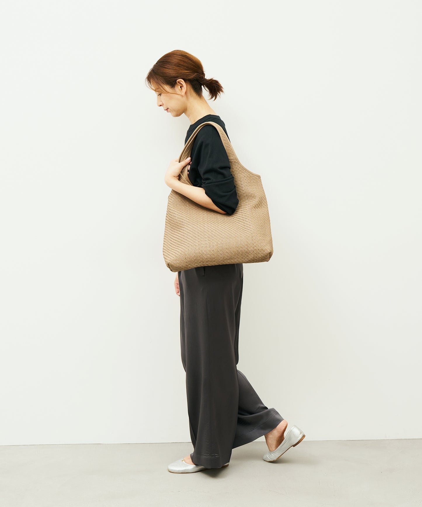 #60/Metro Carry(栗子米色)/羊皮“SHEEP MESH” 