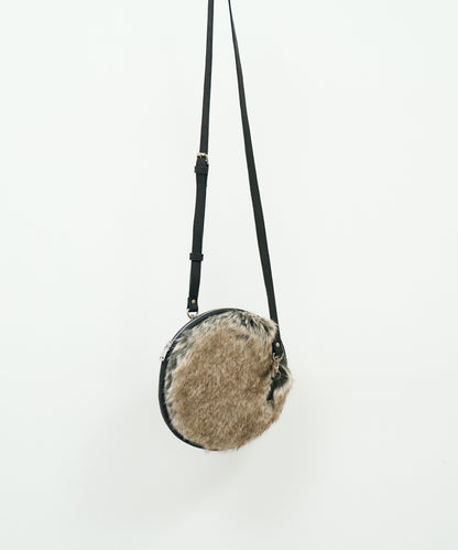 #88a / Tambourine Shoulder Bag / Pigskin "HALLIE × Craft fur"
