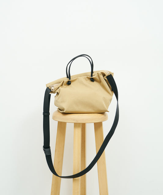 #89《SALE 20%》Daily mini Boston bag (beige) / HD NYLON