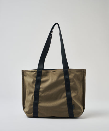 #89/ 皮帶托特包 (卡其色) / 高清尼龍