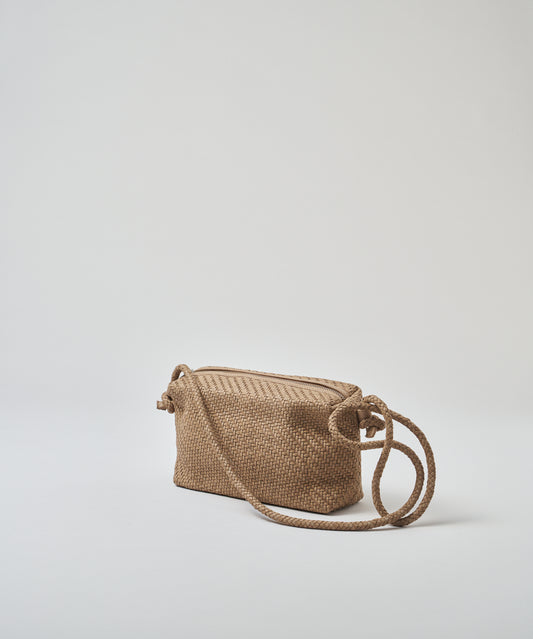 #60/ Barrel Shoulder M (marron beige) / sheepskin "SHEEP MESH"