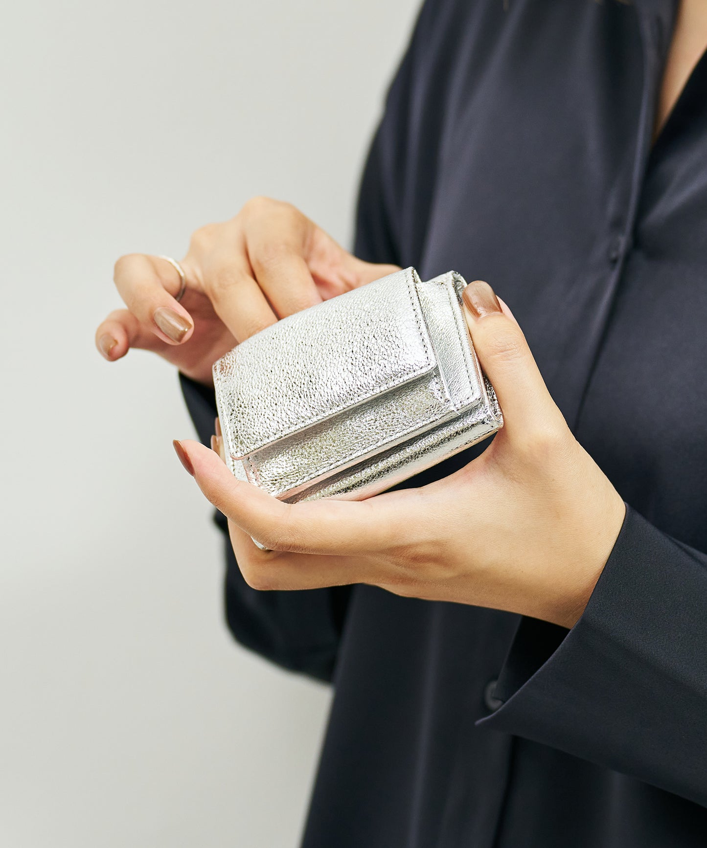 Mini wallet / goatskin "Glitter"