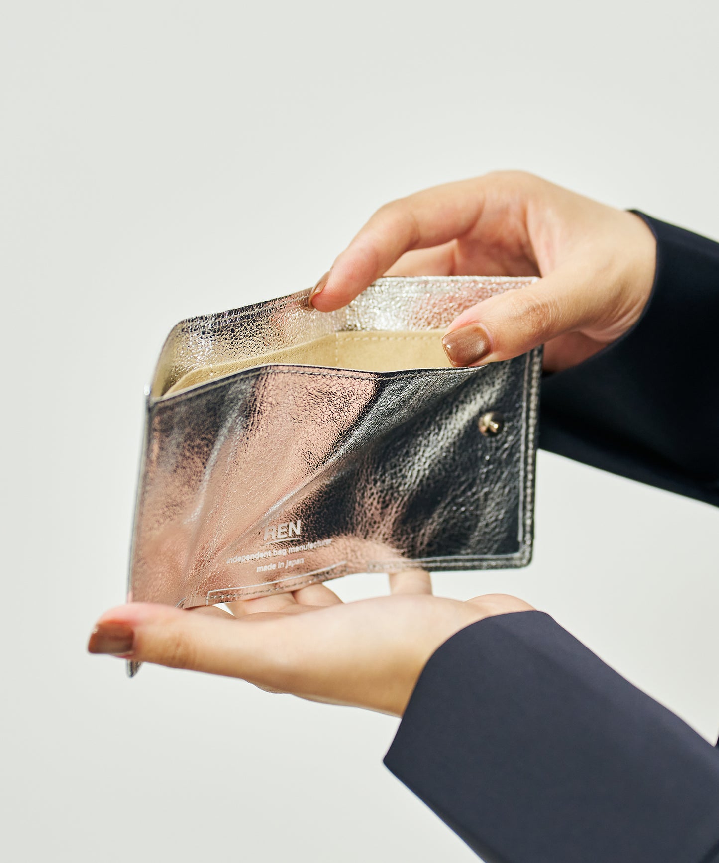 Mini wallet / goatskin "Glitter"