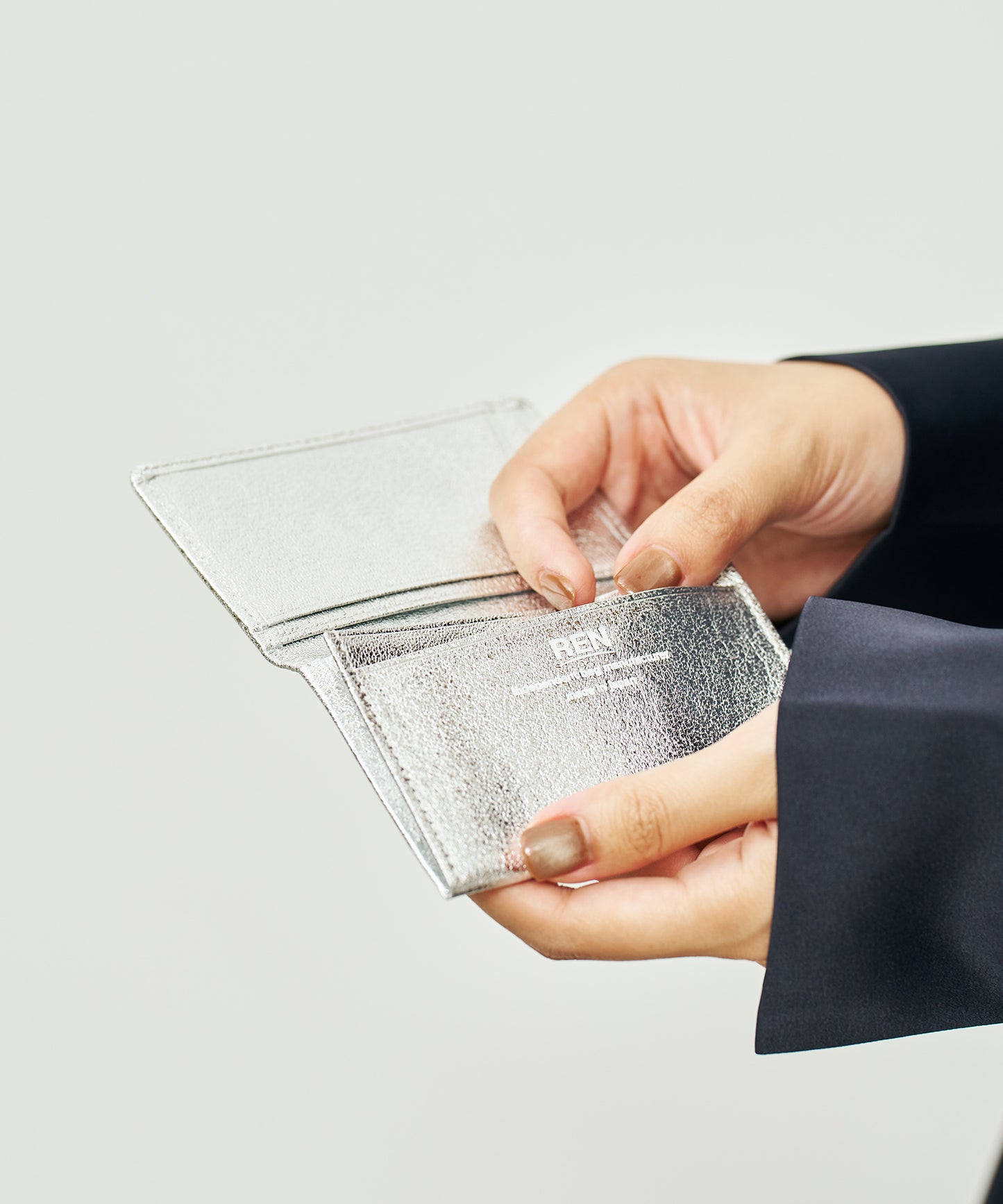 Card Case / goatskin Glitter