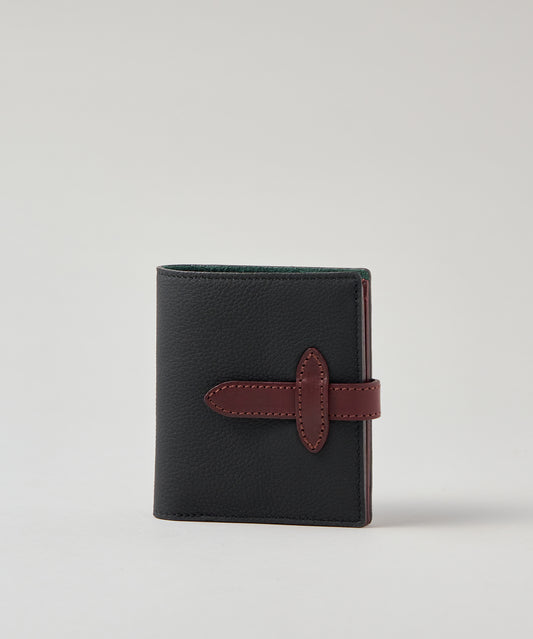 Address wallet S - matte black / cowhide Bubble calf
