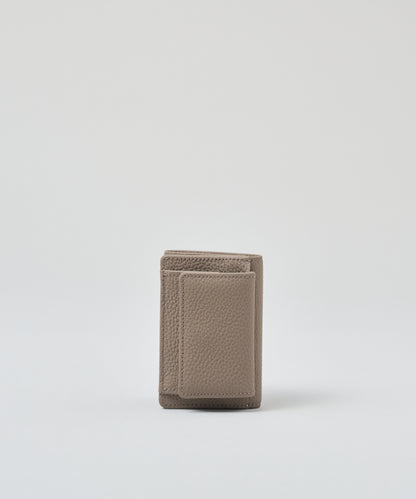 【25AW】#51b/迷你錢包(杏仁灰)/牛皮“PHILIP” 