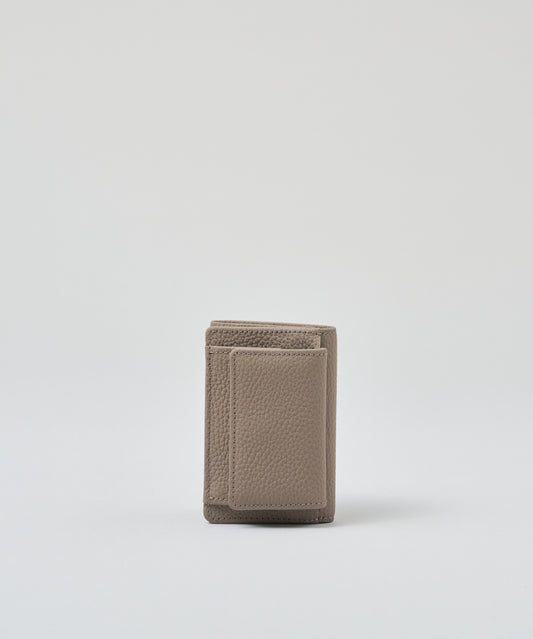 #51b/ Mini wallet (almond gray) / cowhide "PHILIP"