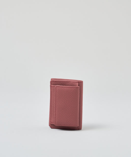 #51b/ Mini wallet (rouge pink) / cowhide "PHILIP"