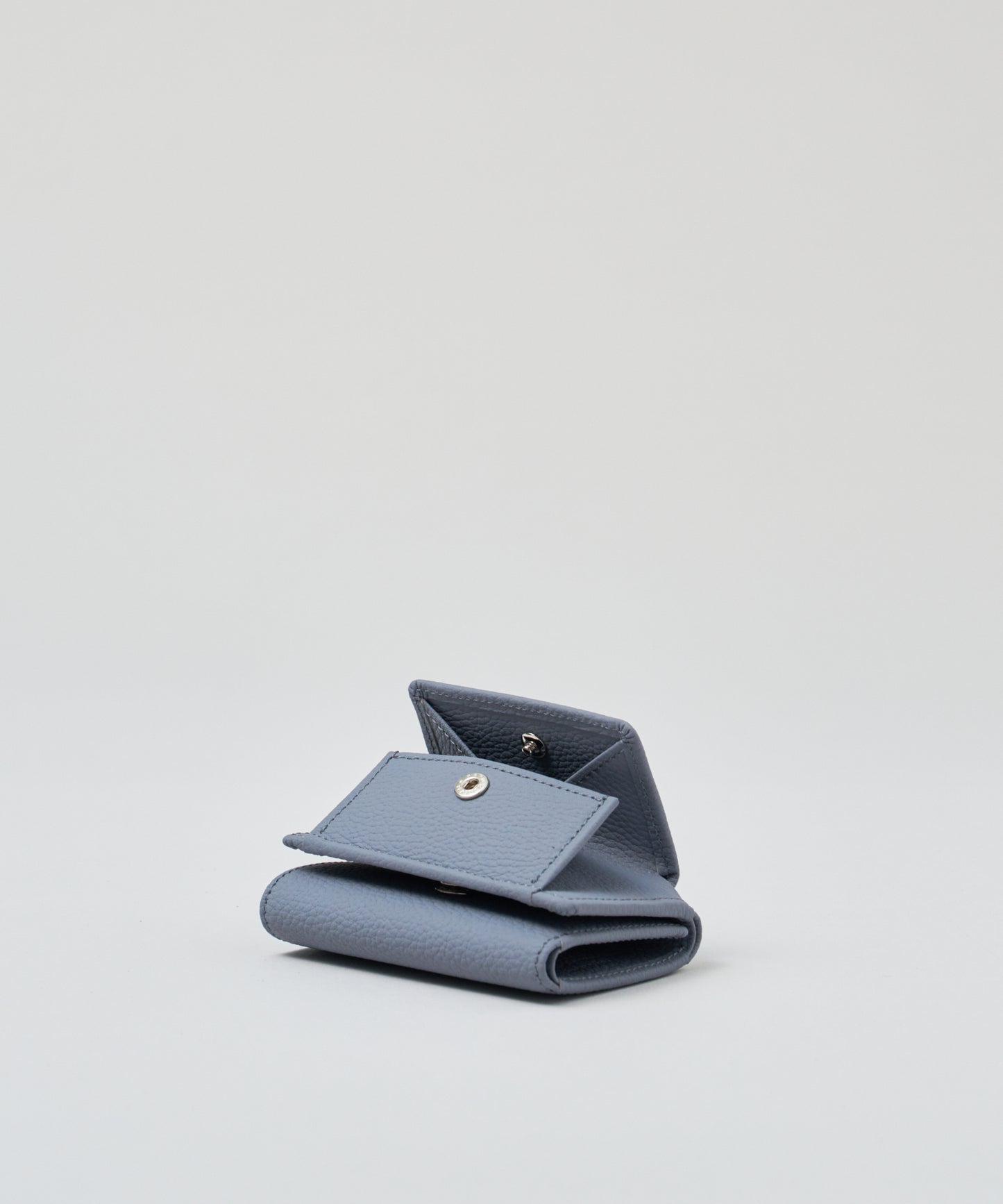 #51b/ Mini wallet (powder blue) / cowhide "PHILIP"