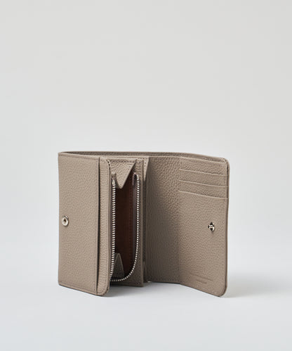 【25AW】#51b/邮差钱包S(杏仁灰)/牛皮“PHILIP” 