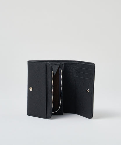 【25AW】#51b/邮差钱包S(墨黑色)/牛皮“PHILIP” 