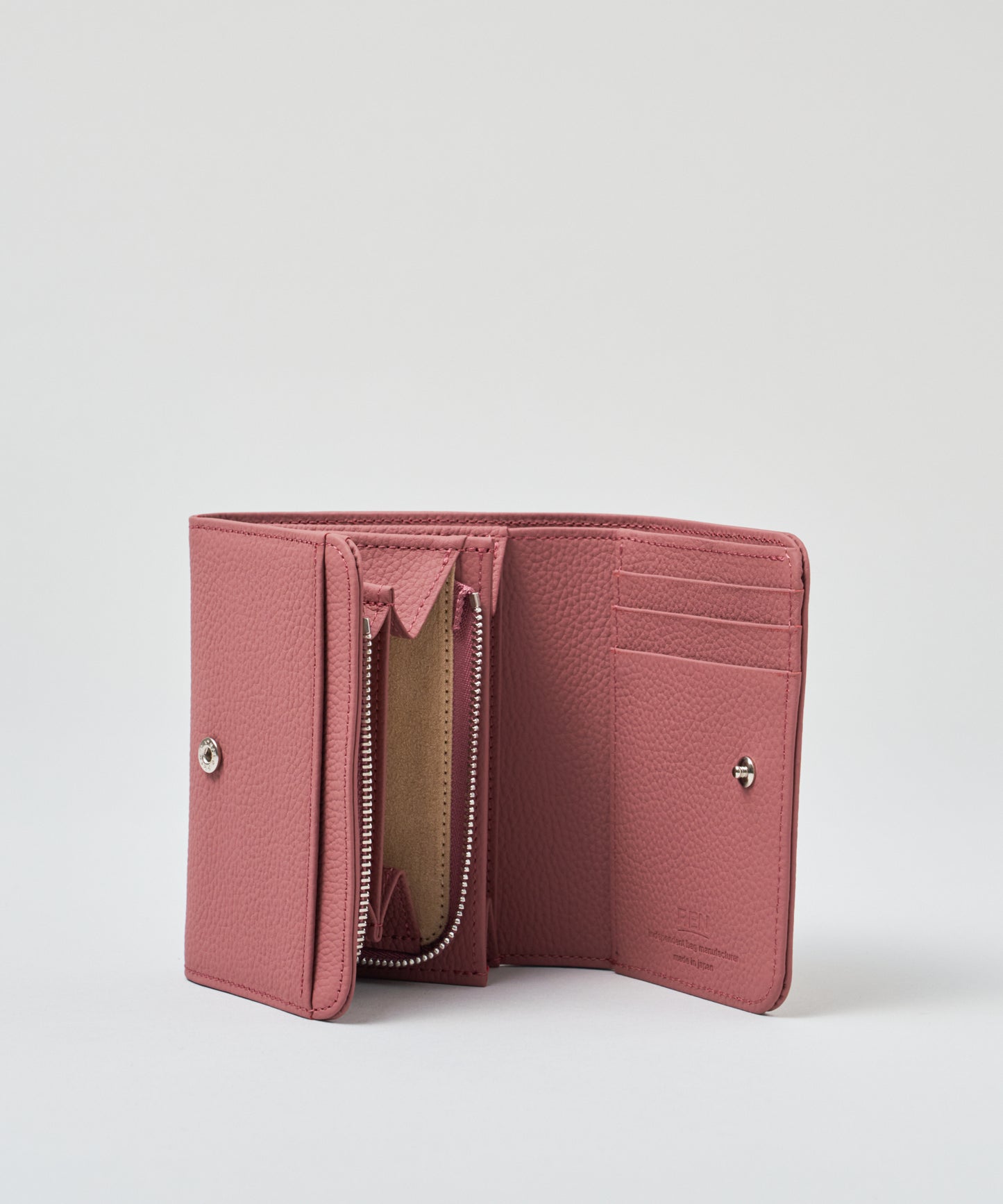 【25AW】#51b/邮差钱包S(胭脂粉红)/牛皮“PHILIP” 