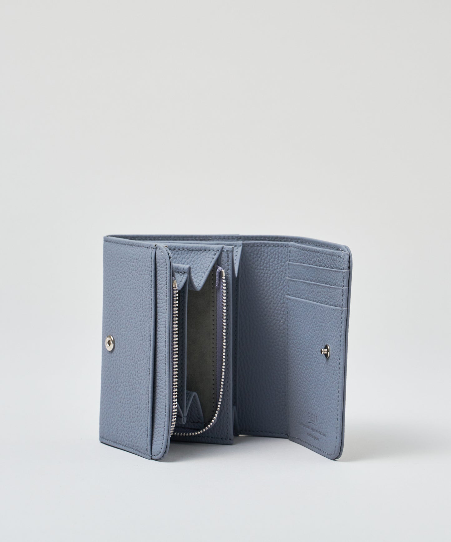 【25AW】#51b/邮差钱包S(粉蓝色)/牛皮“PHILIP” 