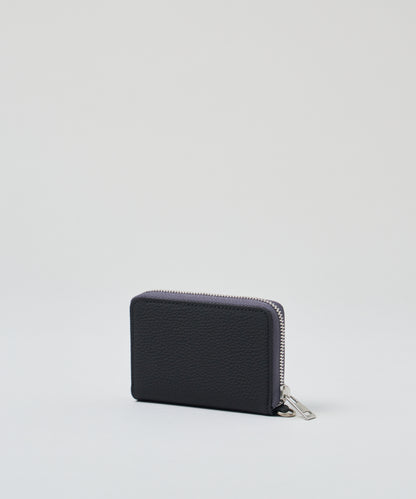 【25AW】#51b/ 零钱包 (墨黑色)/ 牛皮 "PHILIP" 