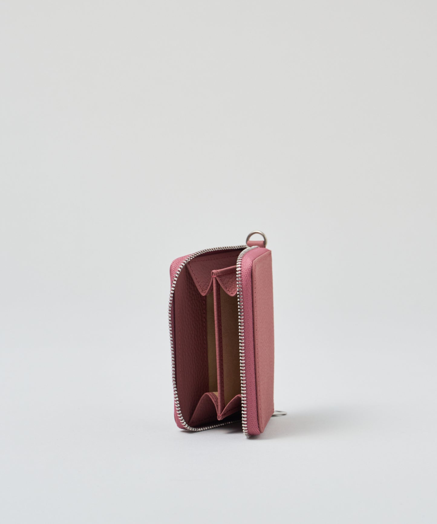【25AW】#51b/ 零钱包 (胭脂粉红) / 牛皮 "PHILIP" 