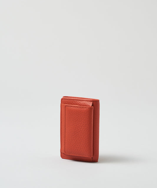 Mini wallet - scarlet / cowhide EN