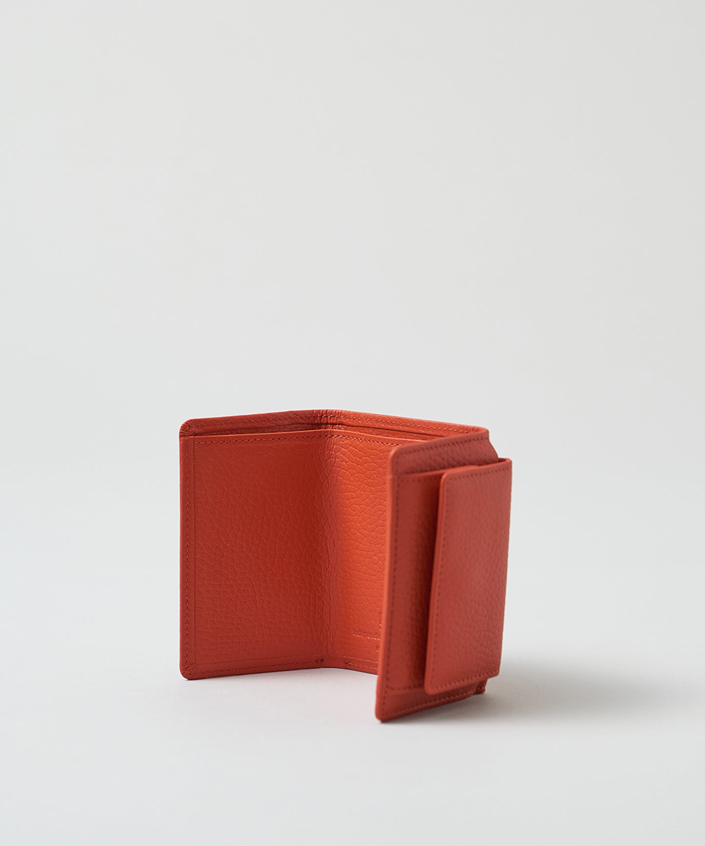 Mini wallet - scarlet / cowhide EN