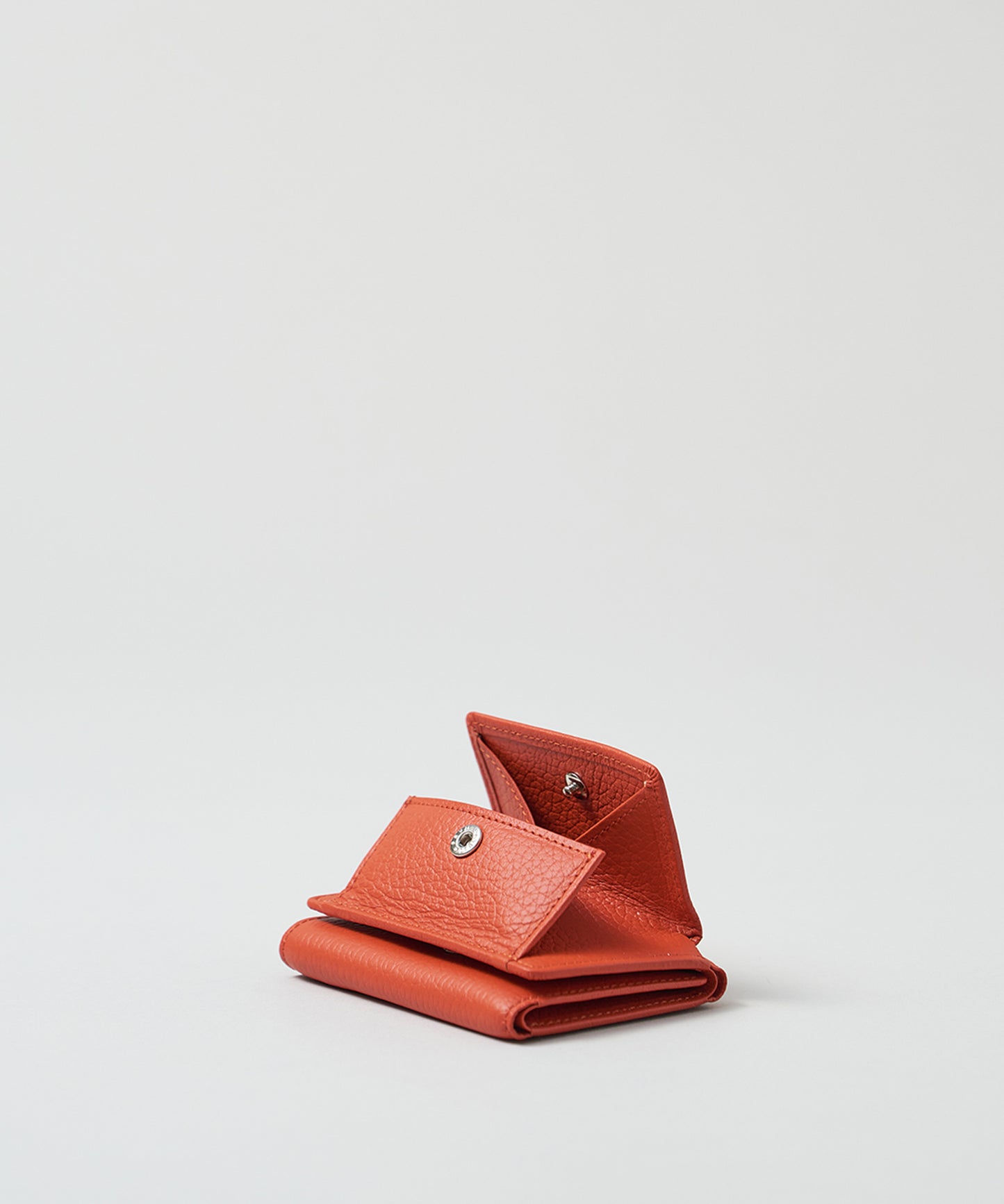 Mini wallet - scarlet / cowhide EN