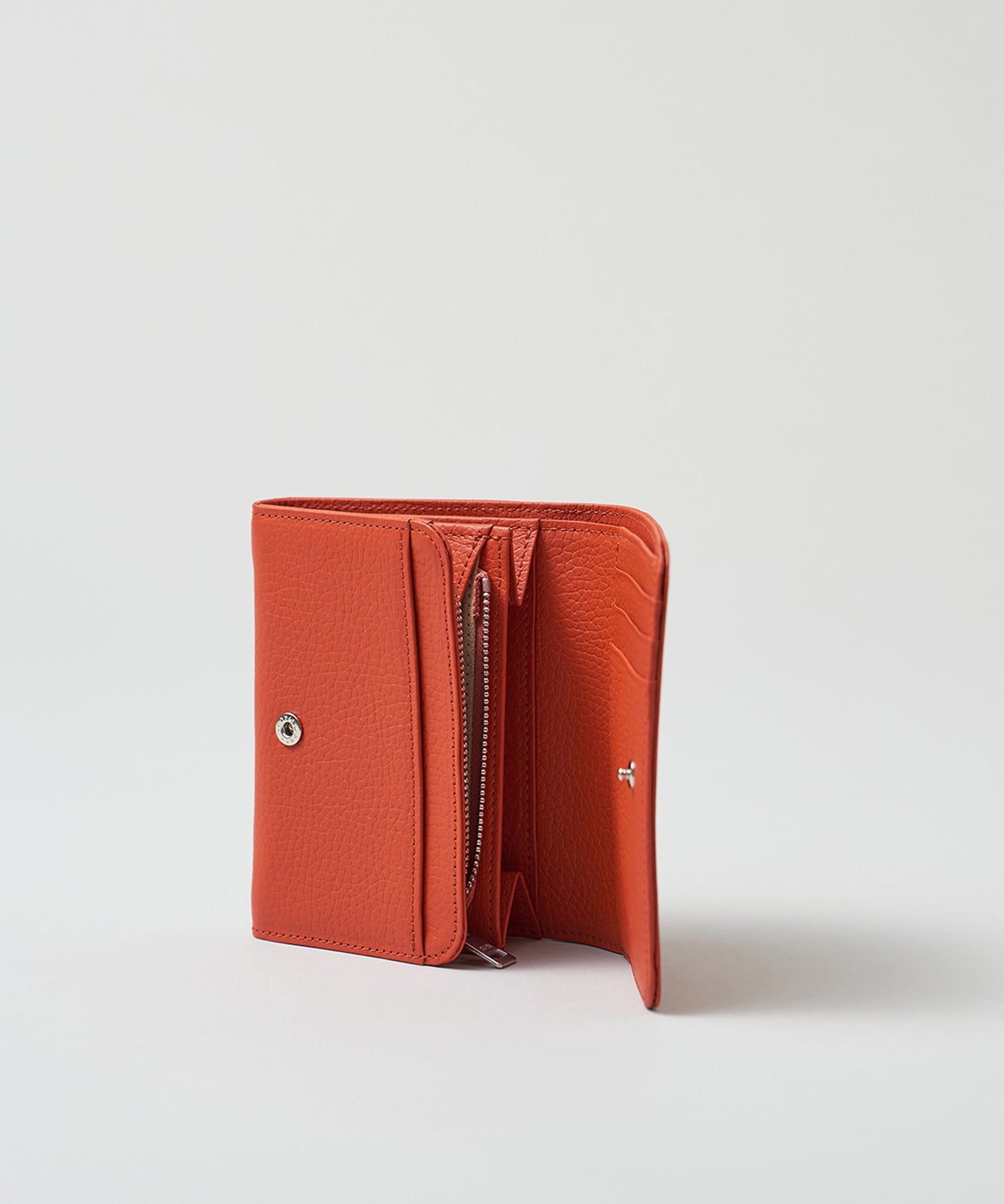 Postman wallet S - scarlet  / cowhide EN