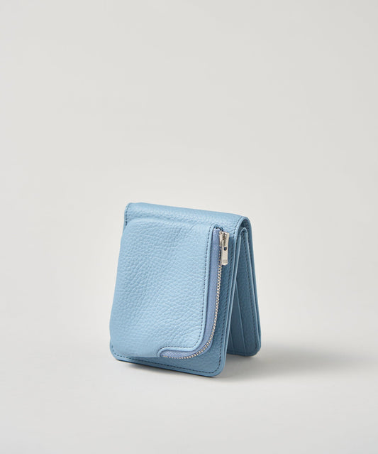 Patch pocket wallet - blue haze / cowhide EN