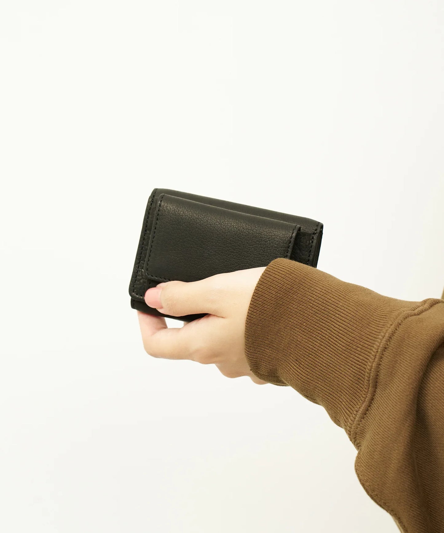 Mini wallet - Black / Baby buffalo leather