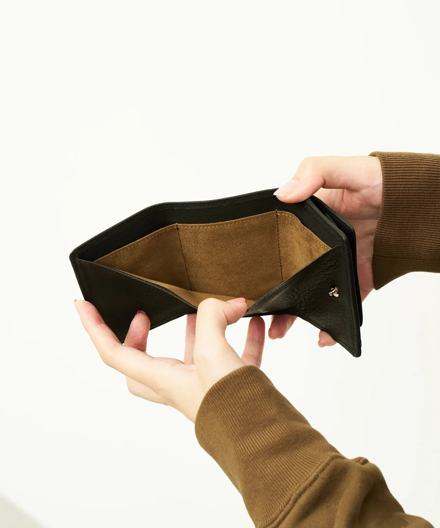 Mini wallet - Black / Baby buffalo leather