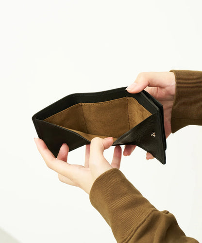 Mini wallet - Black / Baby buffalo leather