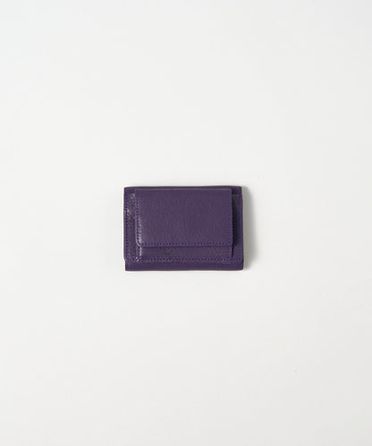 #55 / Mini wallet (purple) / cowhide "BABY BUFFALO"