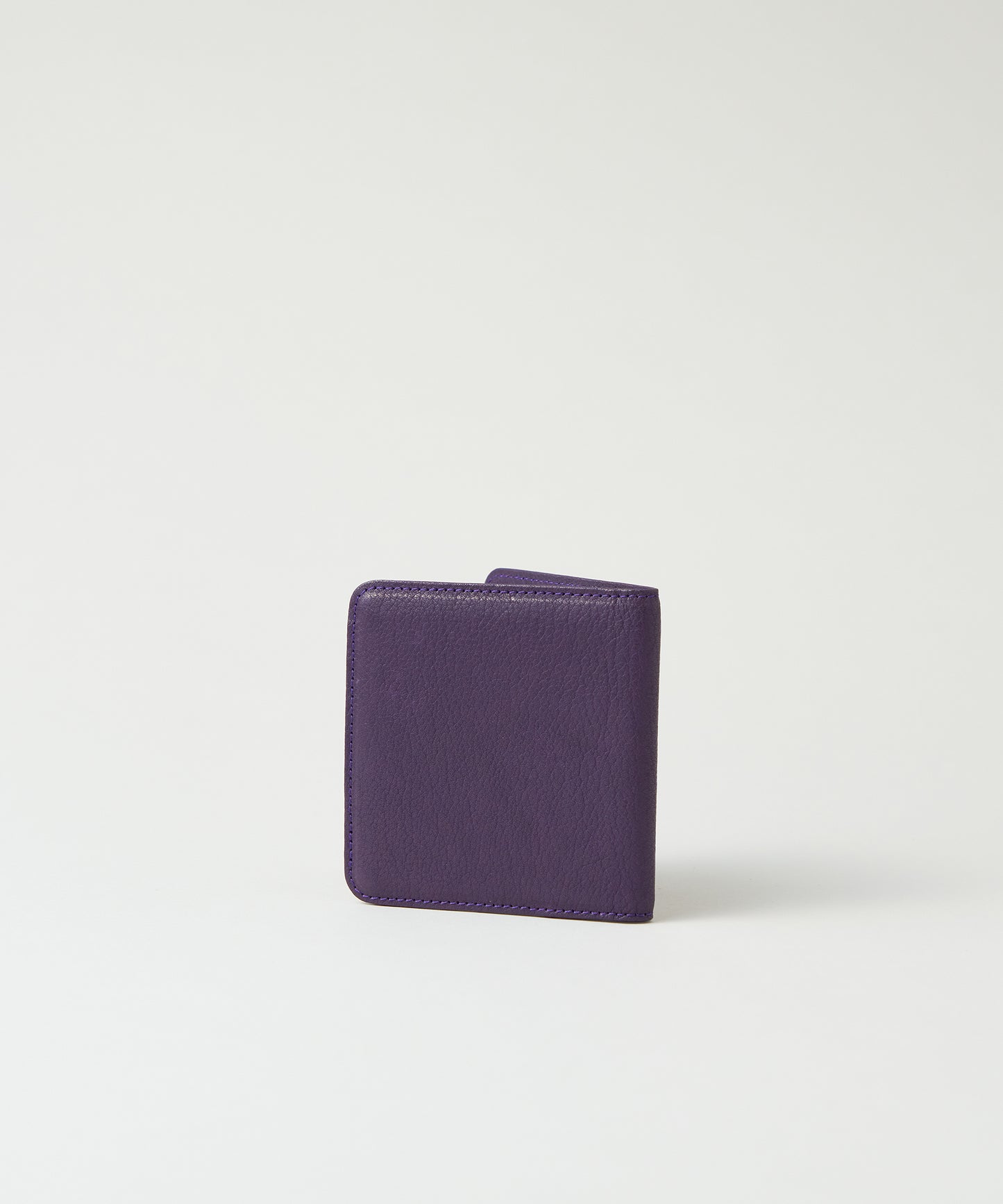 #55 / Clip wallet (purple) / cowhide "BABY BUFFALO"