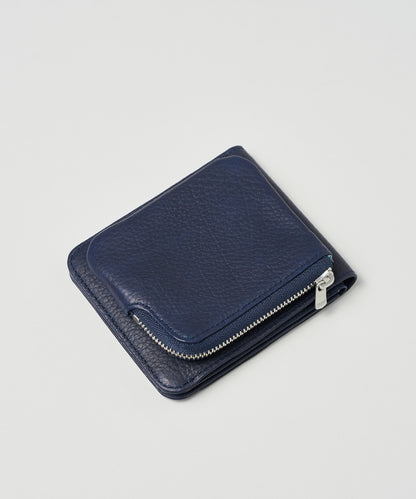 #55b / 贴袋钱包 (靛蓝) / 牛皮“BABY BUFFALO” 