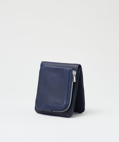 #55b / 贴袋钱包 (靛蓝) / 牛皮“BABY BUFFALO” 